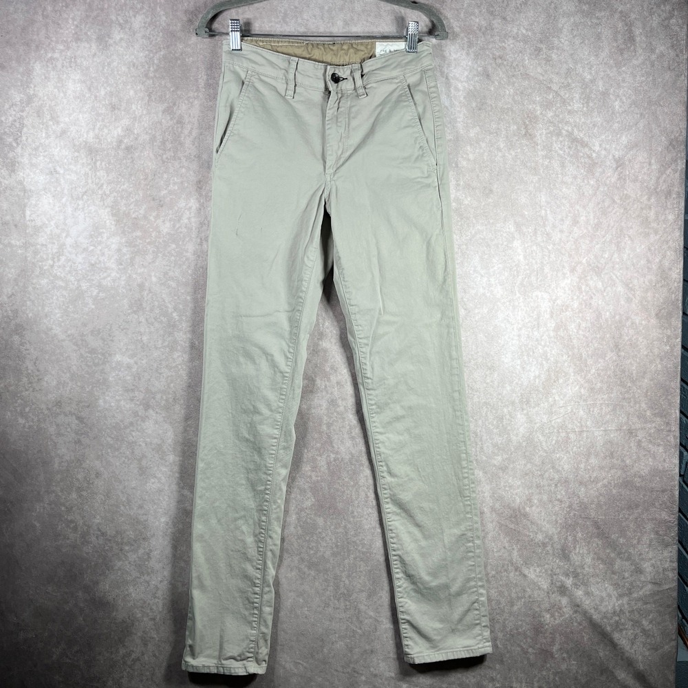 Rag & Bone Pants Mens 28 Tan Khaki Chino Straight Flat Front Preppy‎ School
